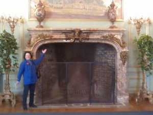 Fireplace in ballroom at Filoli