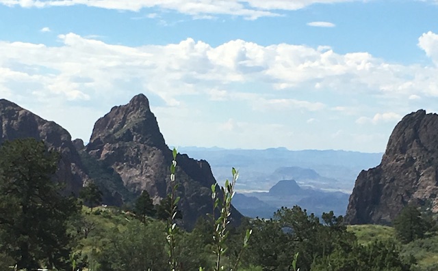 "The Window" view from inside Chisos Mountain Basin in Big Bend National Park.