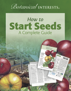 Seed Starting Guide cover picture