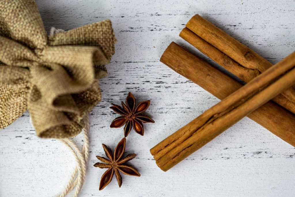 cinnamon and star anise
